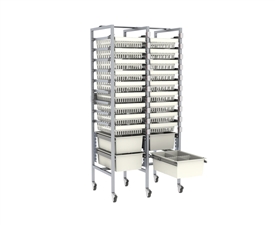 alu-rack-met-abs-modules-en-75-mm-wielen