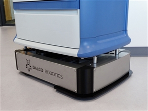 Close-up van de Autonomous Mobile Robot